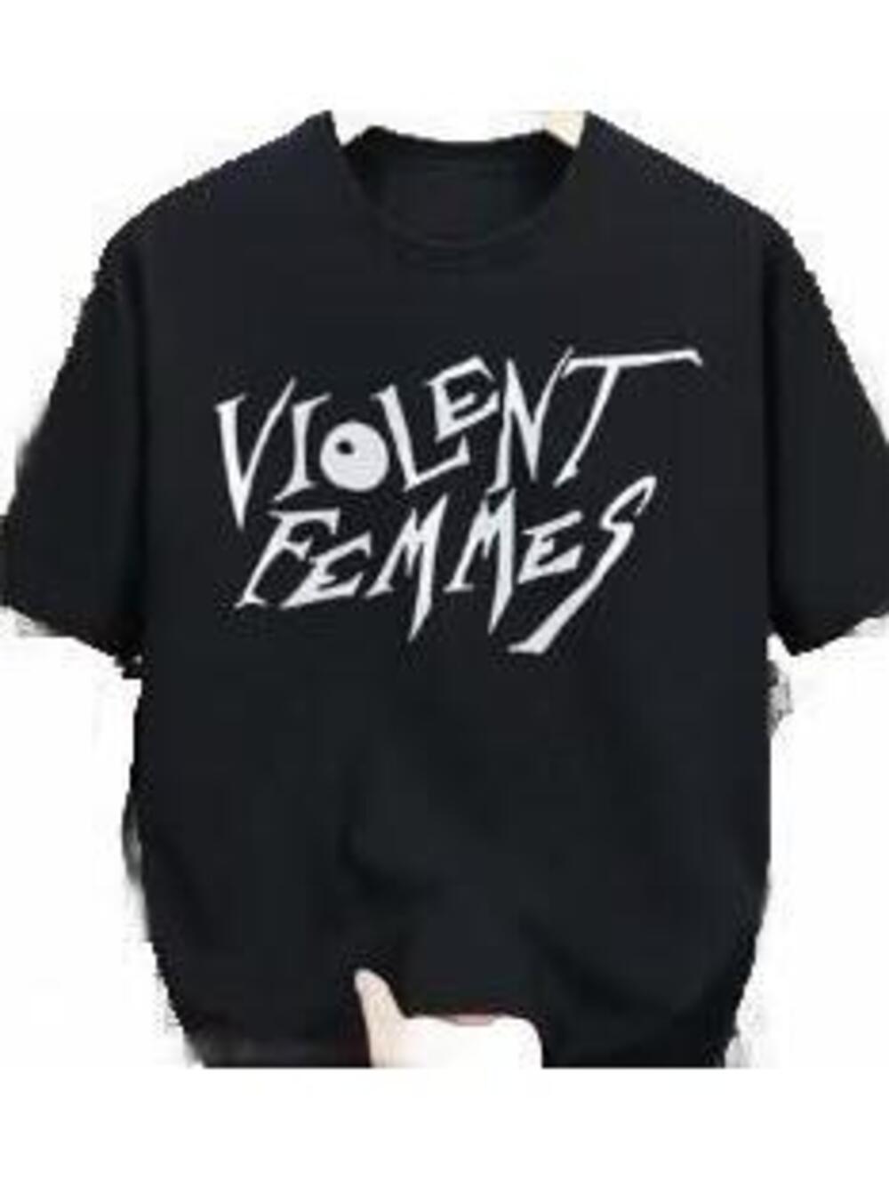 Violent Femmes Band T-Shirt - Black script logo -Size L -NEW NWOT